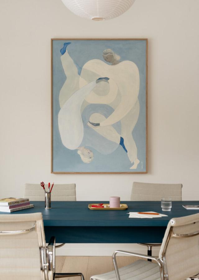 Dæmp lyden i mødelokalet med akustik billeder med ægte kunst motiver fra Akuart