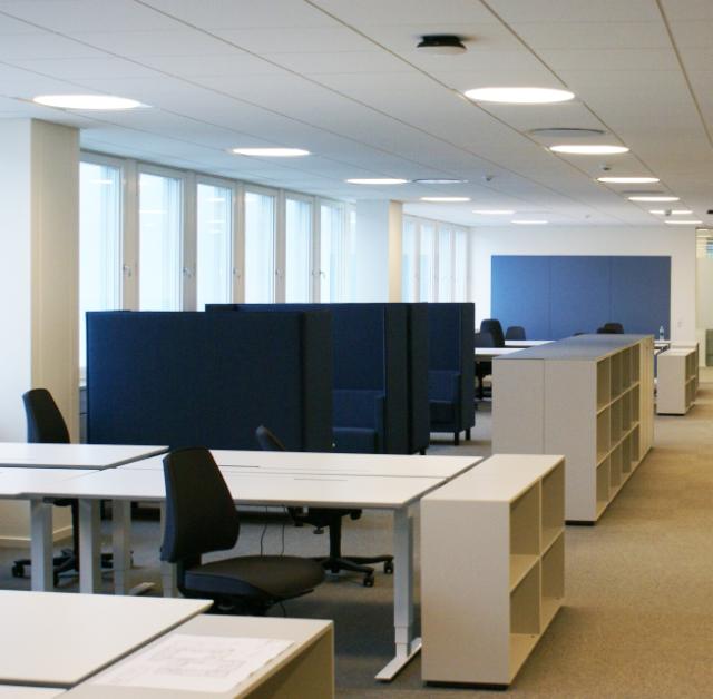 Kontormøbler og kontorindretning af helt nyt domicil bygning i København