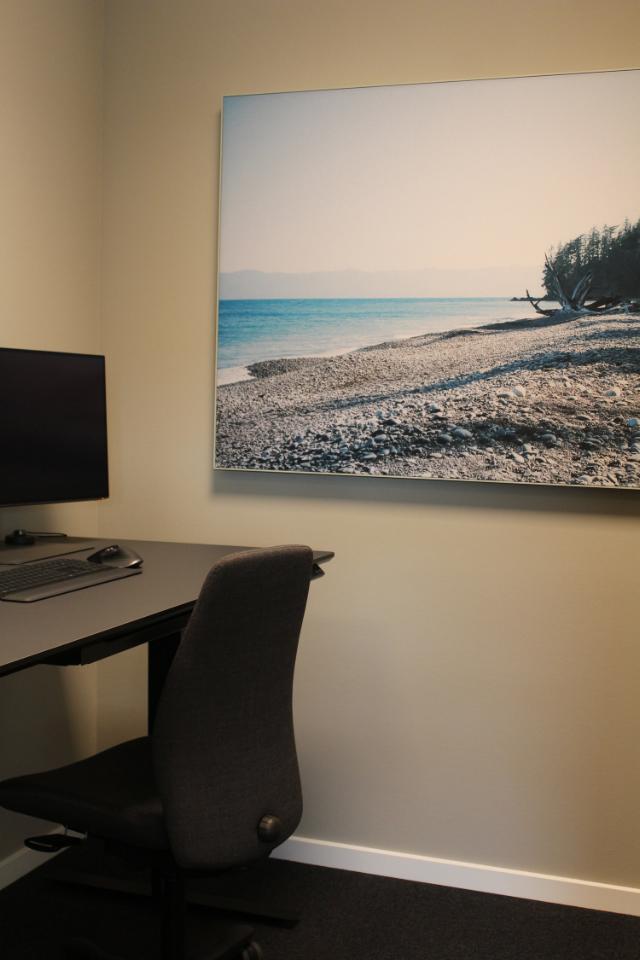 Indretning af flot og effektivt fokusrum hos kunde i København