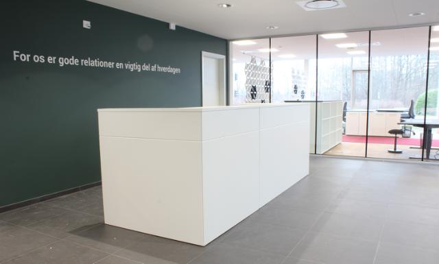 Skranke område hos Leasing Fyn i Odense