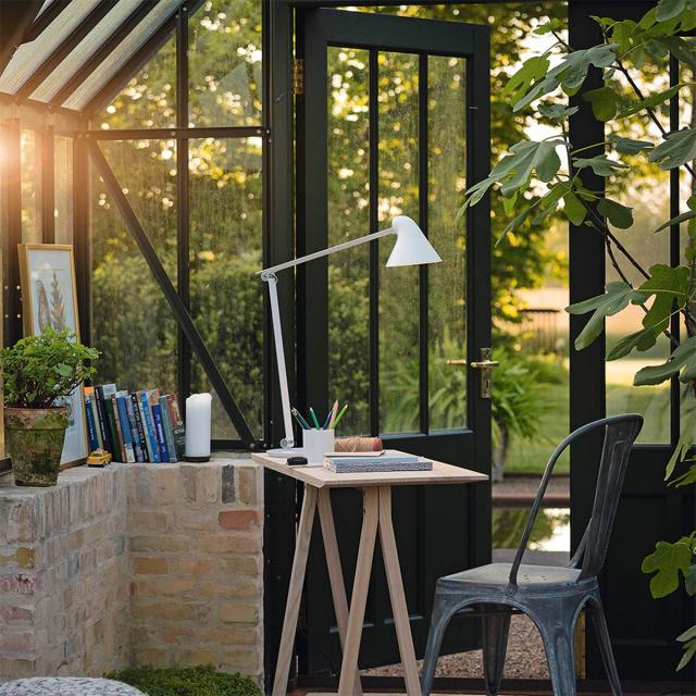 NJP bordlampe, hvid