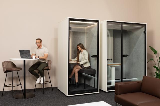 Soundproof office booth and meeting pods for rent in Denmark