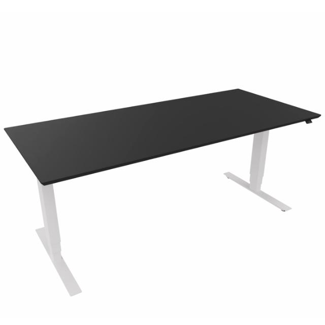 Hæve sænkebord PRO 140/160/180x80 sort/hvid