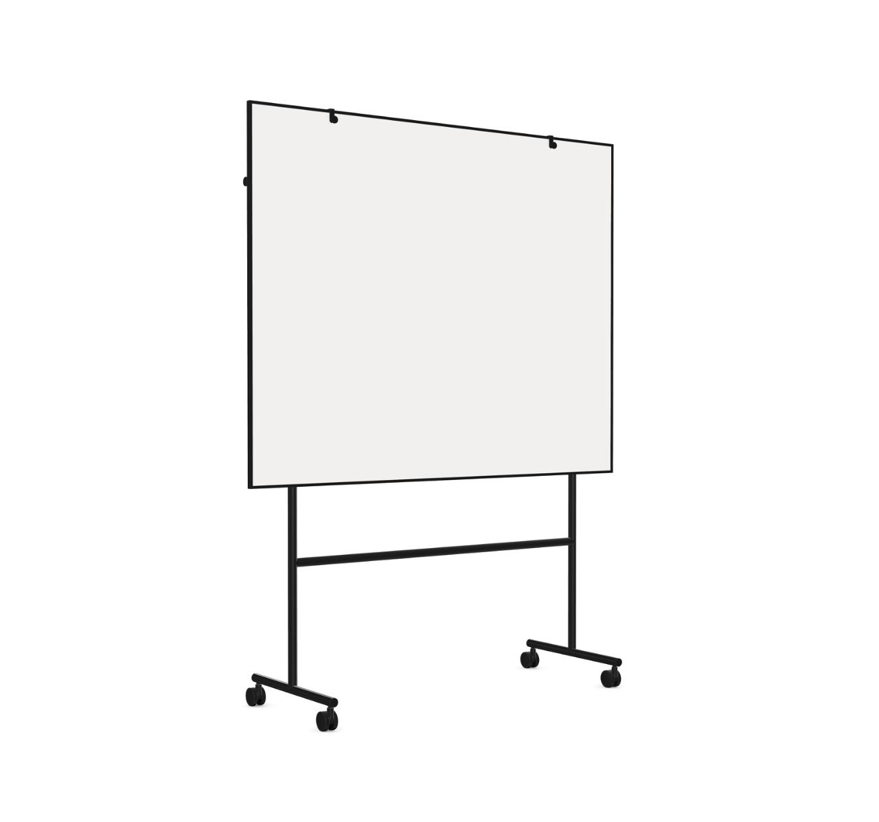 One mobil whiteboard 150,7x196, sort