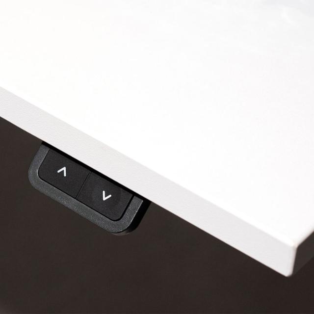Hæve sænkebord 140x80 silver/eg DEMOMODEL
