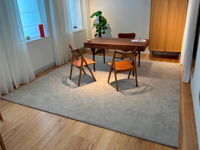 Solid tæppe - Light Beige