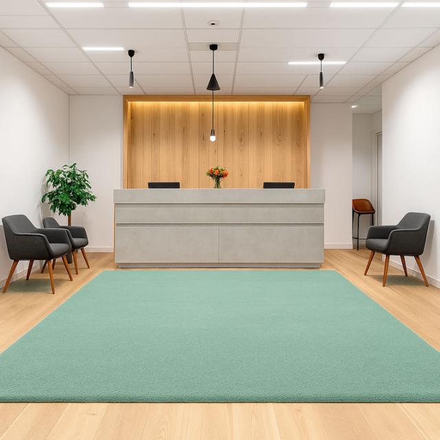 Solid tæppe - Hedge Green