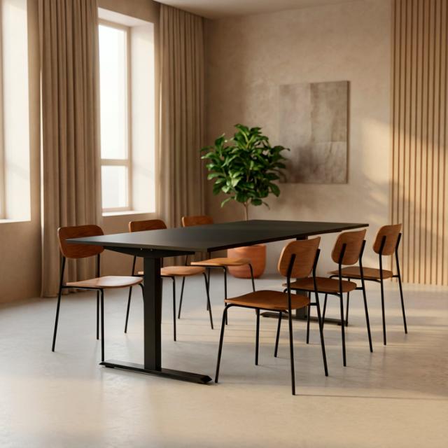 Sådan vælger du den rigtige bordplade til dit mødebord eller kantinebord. Skal man vælge en laminat, finer eller linoleum bordplade? Det får du svaret på i denne guide.