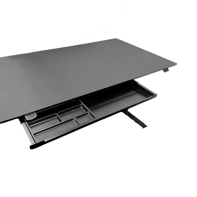 Hæve sænkebord 180x80 sort linoleum DEMOMODEL