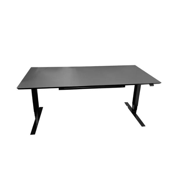 Hæve sænkebord 180x80 sort linoleum DEMOMODEL