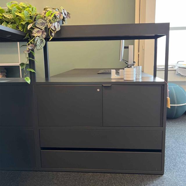 HAY New Ordre højbord, skrivebord og reol