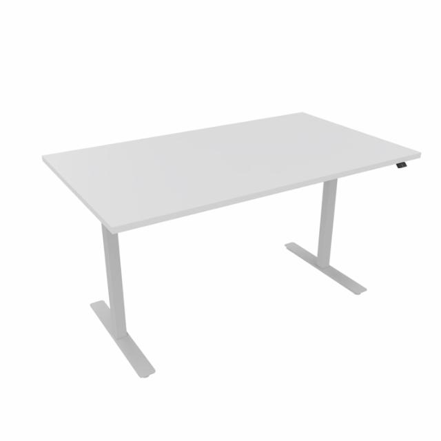 Hæve sænkebord 140x80 hvid/hvid DEMOMODEL