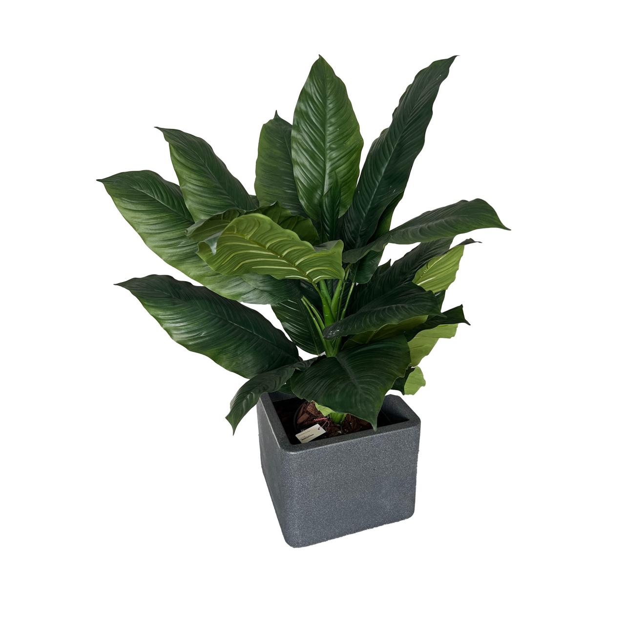 Kunstig plante inkl. krukke