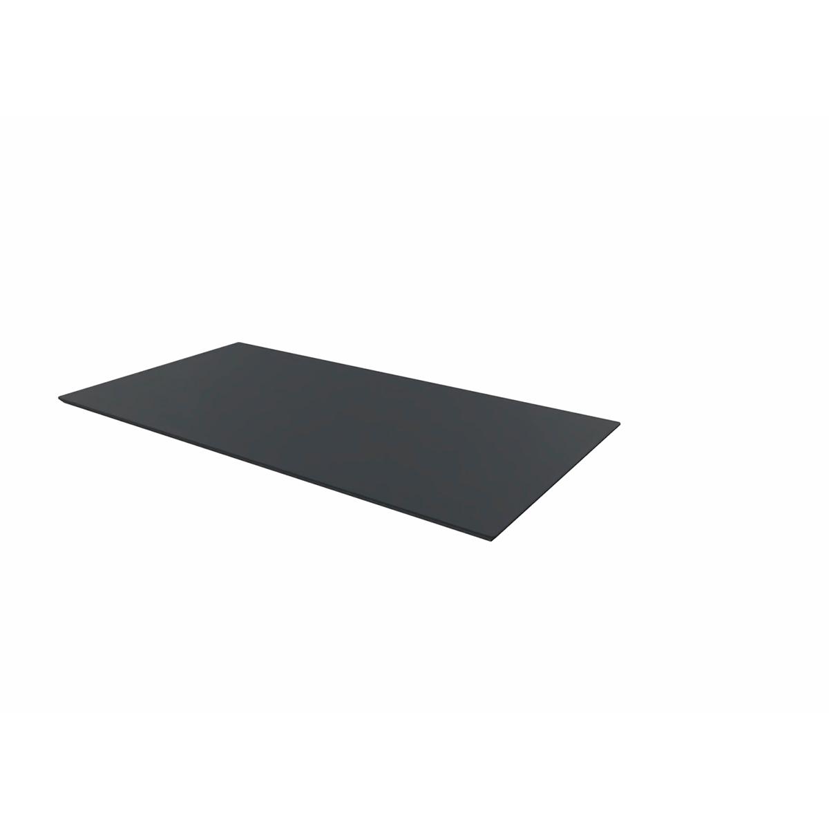 ZOL bordplade rektangulær m/sort linoleum