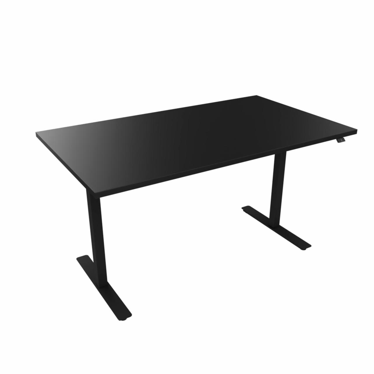 Hæve sænkebord 140x80 sort/sort DEMOMODEL